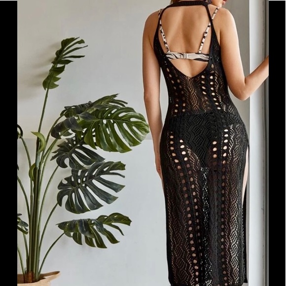 Boho Gypsy Sexy Crocheted Swimsuit Cover up 😎SMALL -MED AVAILABLE - Picture 4 of 9